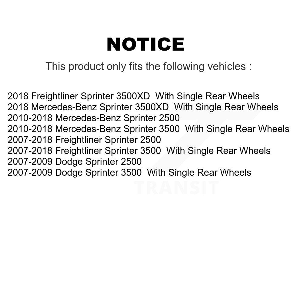Étrier de frein arrière droit pour Mercedes-Benz Sprinter 2500 3500 Dodge Freightline