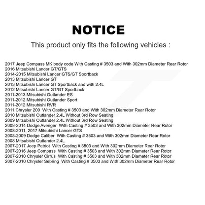 Étrier de frein arrière gauche pour Mitsubishi Jeep Lancer Patriot Compass Dodge Avenge
