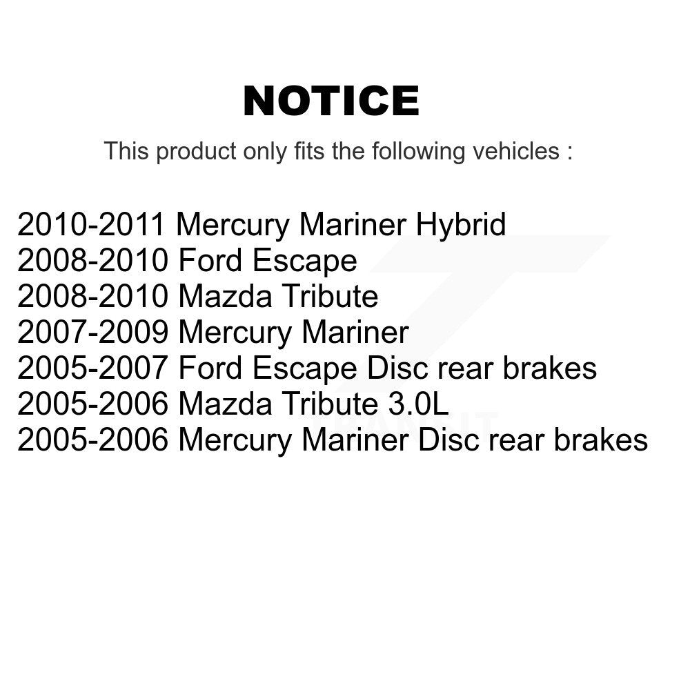 Étrier de frein à disque avant droit, pour Ford Escape Mazda hommage Mercury Mariner