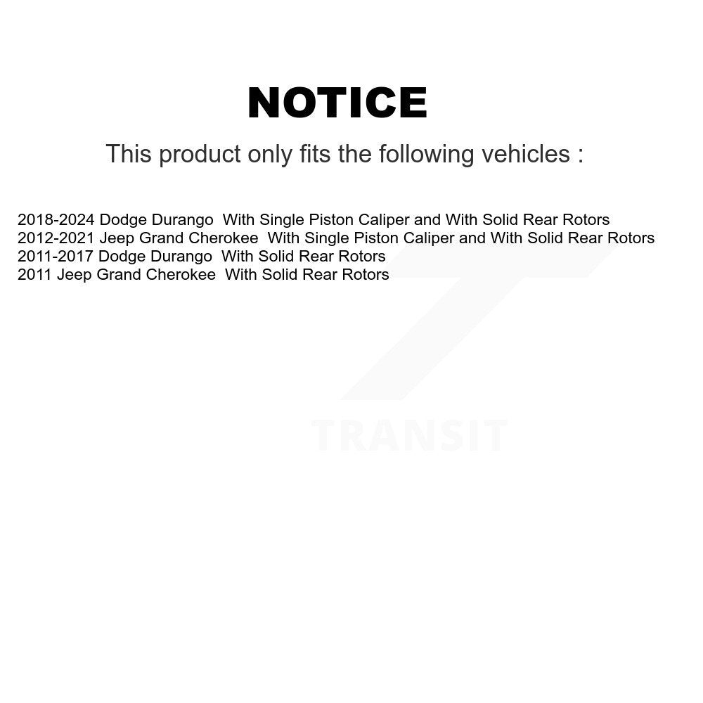 Étrier de frein à disque arrière gauche pour Jeep Grand Cherokee Dodge Durango SLC-18B5300