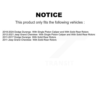 Étrier de frein à disque arrière gauche pour Jeep Grand Cherokee Dodge Durango SLC-18B5300