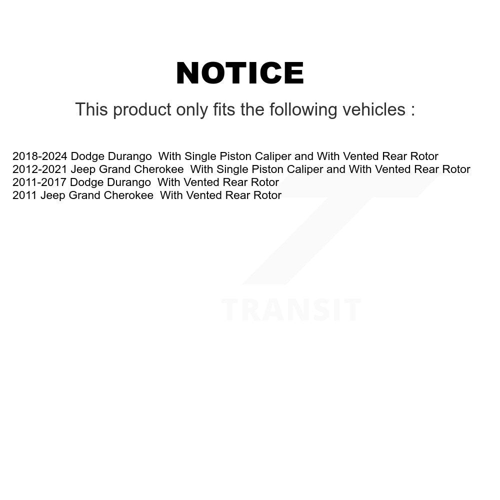 Étrier de frein à disque arrière droit pour Jeep Grand Cherokee Dodge Durango SLC-18B5421