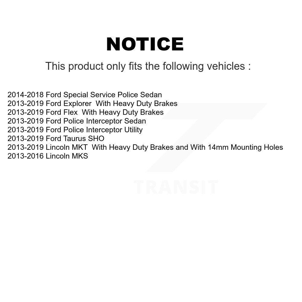 Étrier de frein avant gauche pour berline Ford Explorer Flex Taurus Police Interceptor