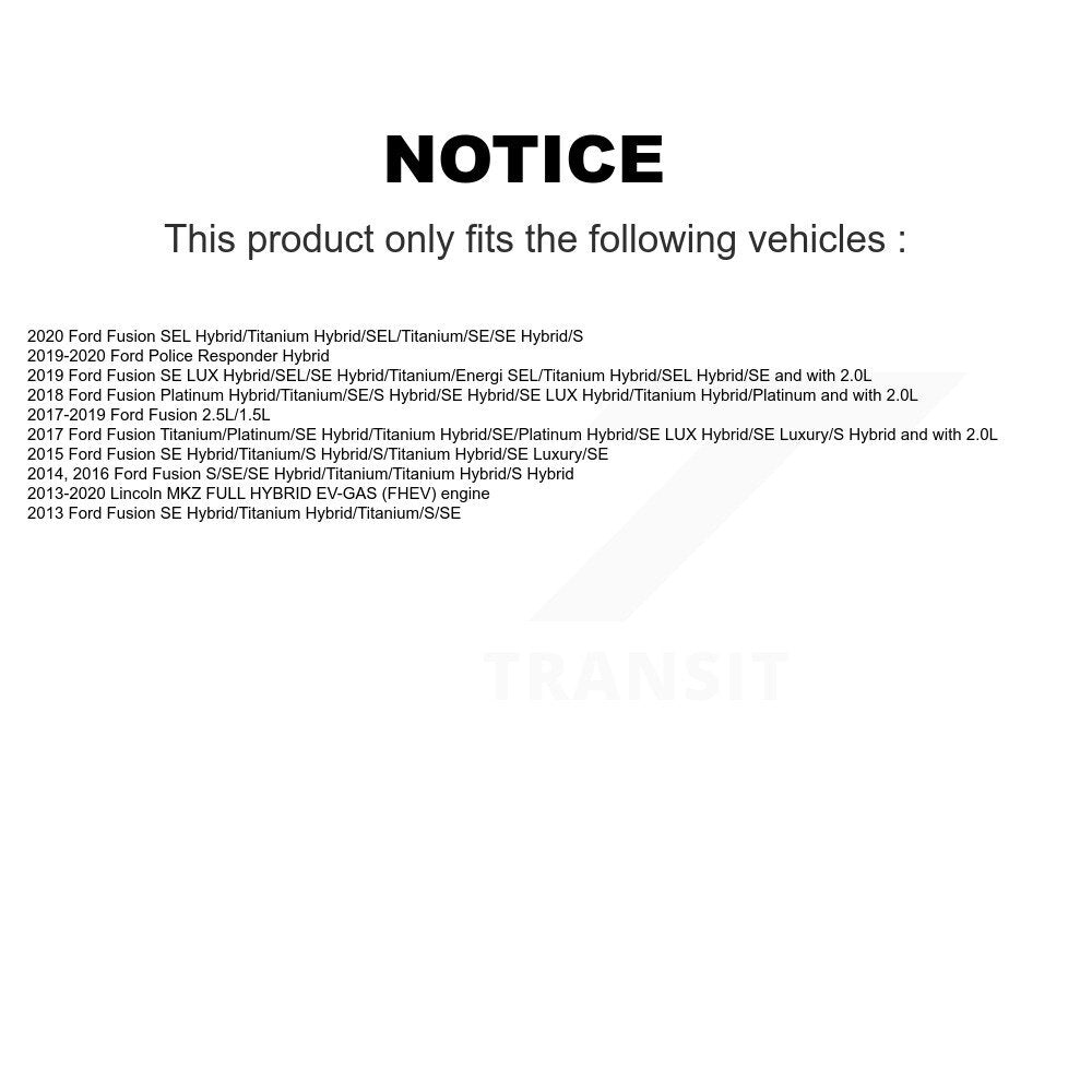 Étrier de frein avant droit pour Ford Fusion Lincoln MKZ Police Responder hybride