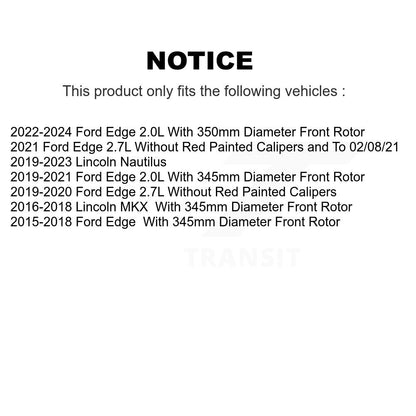Étrier de frein à disque avant gauche pour Ford Edge Lincoln Nautilus MKX SLC-18B5502