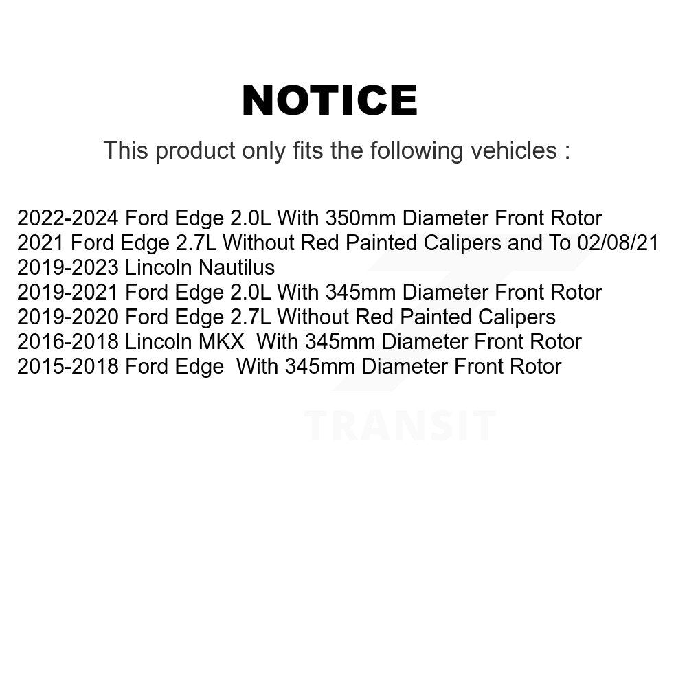 Étrier de frein à disque avant droit pour Ford Edge Lincoln Nautilus MKX SLC-18B5503