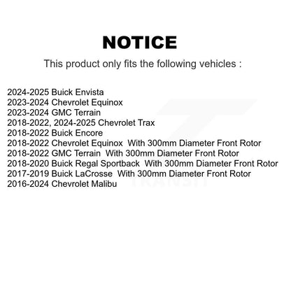Étrier de frein avant droit pour Chevrolet Equinox GMC Terrain Buick Malibu Trax