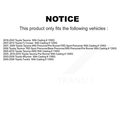 Étrier de frein à disque avant, pour Toyota Tacoma Tundra 4Runner FJ Cruiser SLC-192984