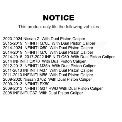 Étrier de frein arrière droit, pour INFINITI Q50 G37 Nissan 370Z Q60 M37 FX50 Z QX70