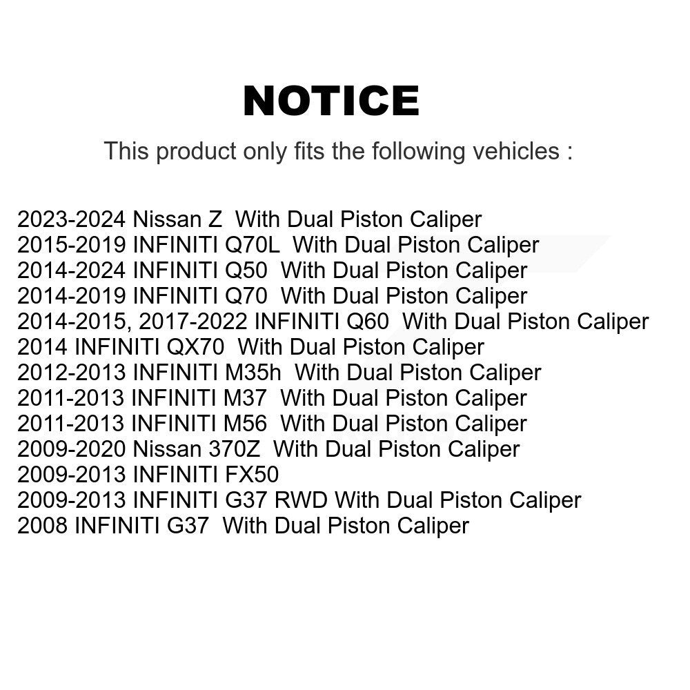 Étrier de frein arrière gauche pour INFINITI Q50 G37 Nissan 370Z Q60 M37 FX50 Z QX70 Q7