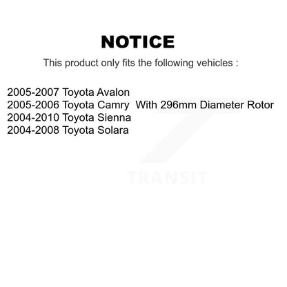 Étrier de frein à disque avant gauche pour Toyota Sienna Camry Solara Avalon SLC-19B2714