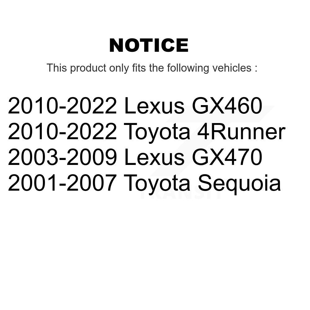 Étrier de frein à disque arrière droit, pour Toyota 4Runner Lexus GX460 Sequoia GX470
