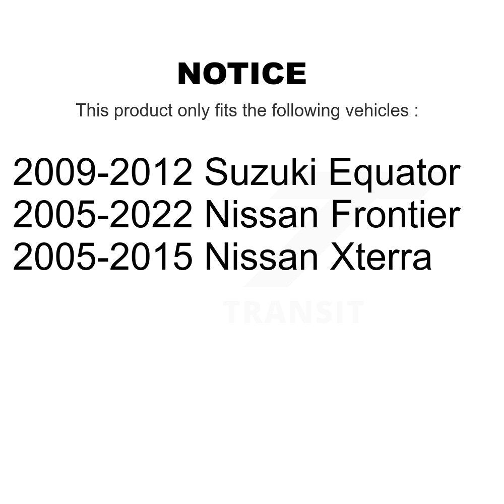 Étrier de frein à disque arrière droit pour Nissan Frontier Xterra Suzuki Equator