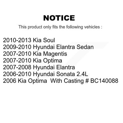 Étrier de frein à disque avant, pour Hyundai Elantra Kia Soul Sonata Optima Magentis