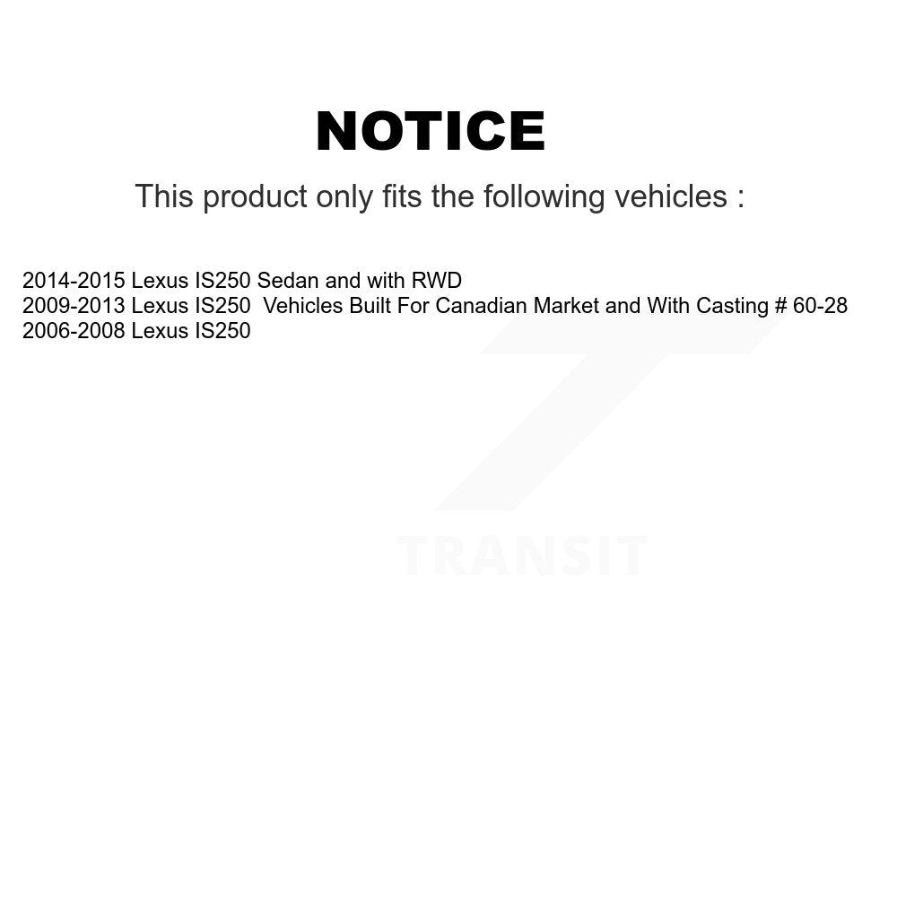 Étrier de frein à disque avant gauche pour Lexus IS250 SLC-19B3219