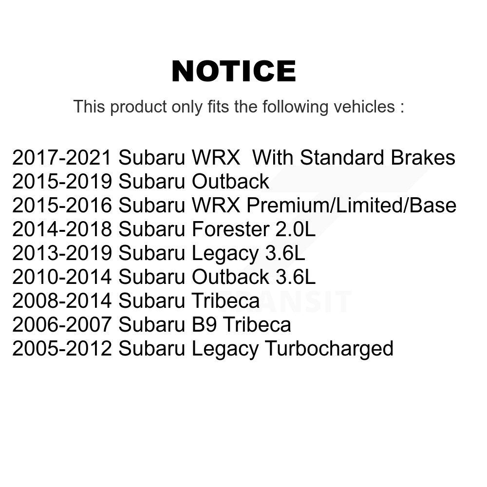Étrier de frein à disque avant gauche, pour Subaru Outback Forester Legacy WRX Tribeca B9