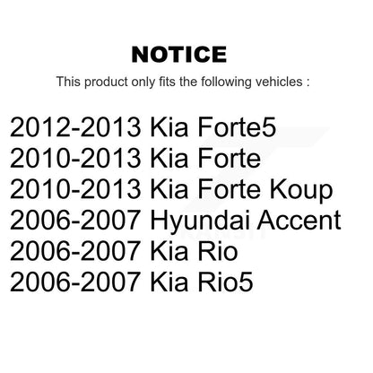 Étrier de frein à disque arrière droit, pour Kia Forte Hyundai Accent koup Forte5 Rio5 Rio