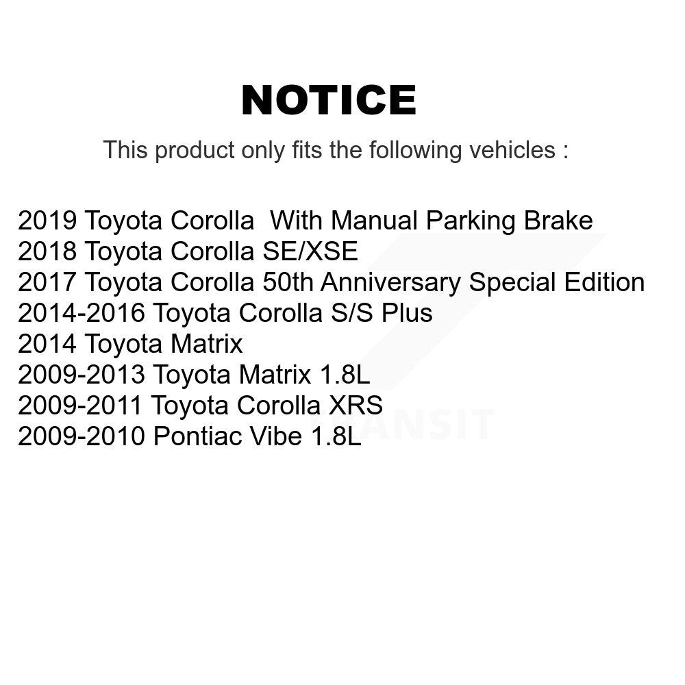 Étrier de frein à disque arrière droit, pour Toyota Corolla Matrix Pontiac Vibe SLC-19B379