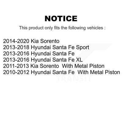 Étrier de frein à disque arrière gauche, pour Hyundai Kia Sorento Santa Fe Sport XL