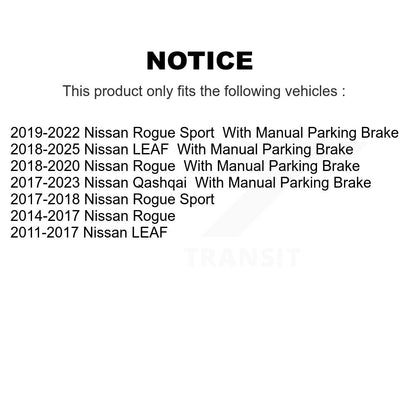 Étrier de frein à disque arrière droit pour Nissan Rogue Sport Qashqai LEAF SLC-19B6697