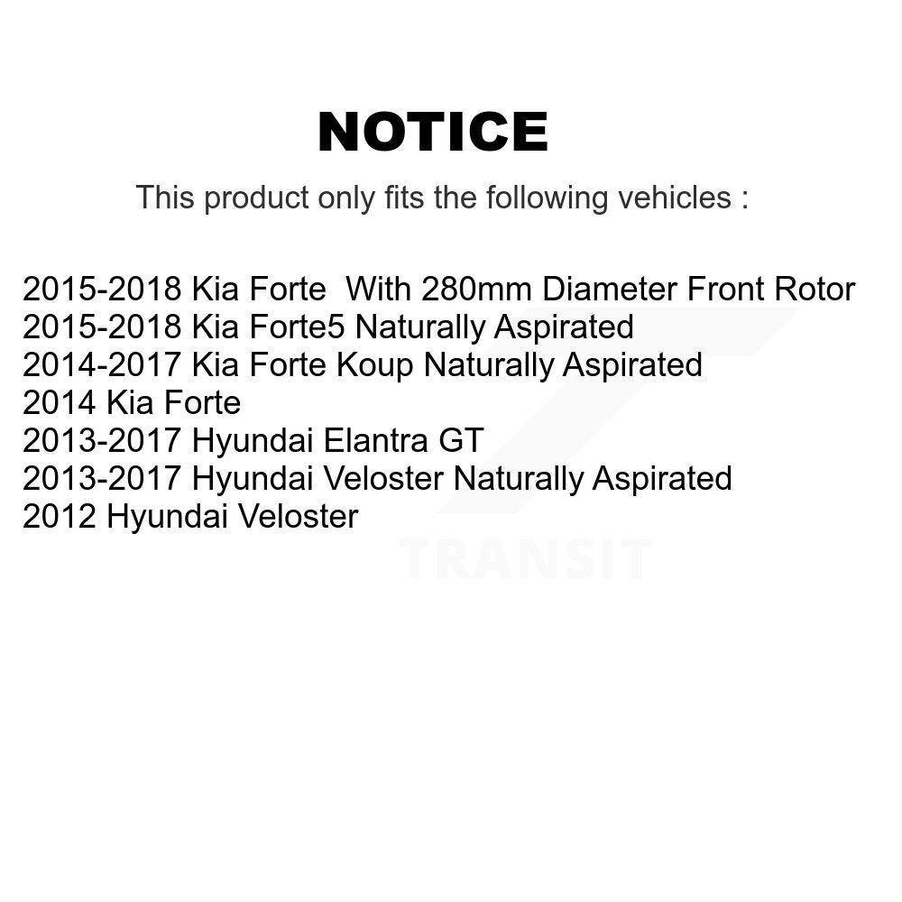 Étrier de frein à disque avant, pour Kia Hyundai Forte Elantra GT Veloster Forte5 koup