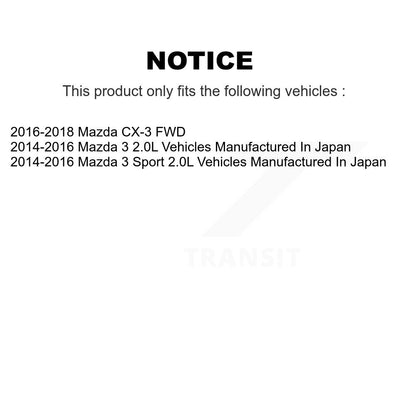 Étrier de frein à disque avant droit pour Mazda 3 CX-3 Sport SLC-19B7159