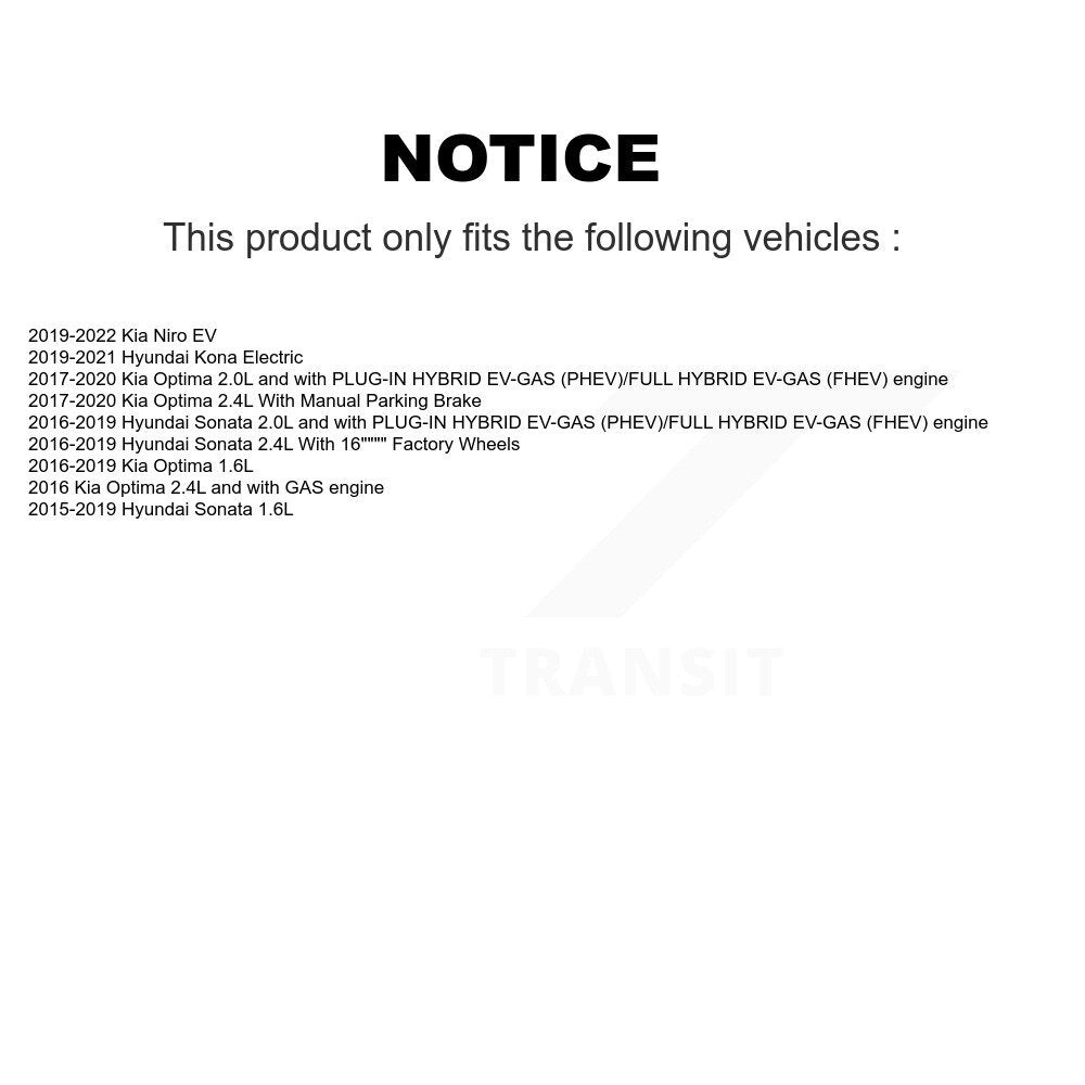 Étrier de frein avant gauche pour Hyundai Sonata Kia Kona électrique Optima Niro EV