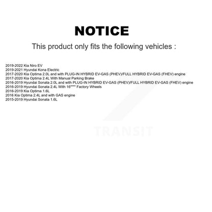Étrier de frein avant gauche pour Hyundai Sonata Kia Kona électrique Optima Niro EV