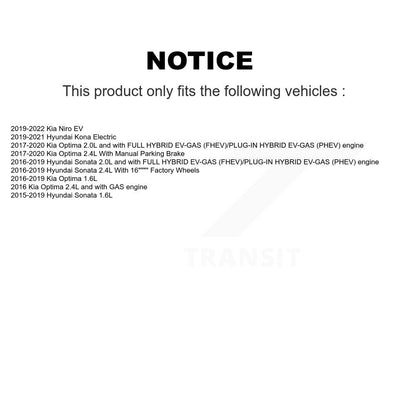 Étrier de frein avant droit, pour Hyundai Sonata Kia Kona électrique Optima Niro EV