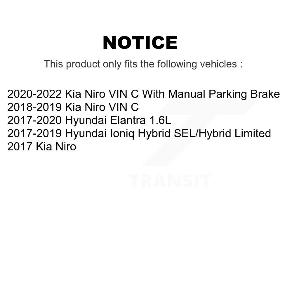 Étrier de frein à disque arrière gauche pour Hyundai Elantra Kia Niro Ioniq SLC-19B7419