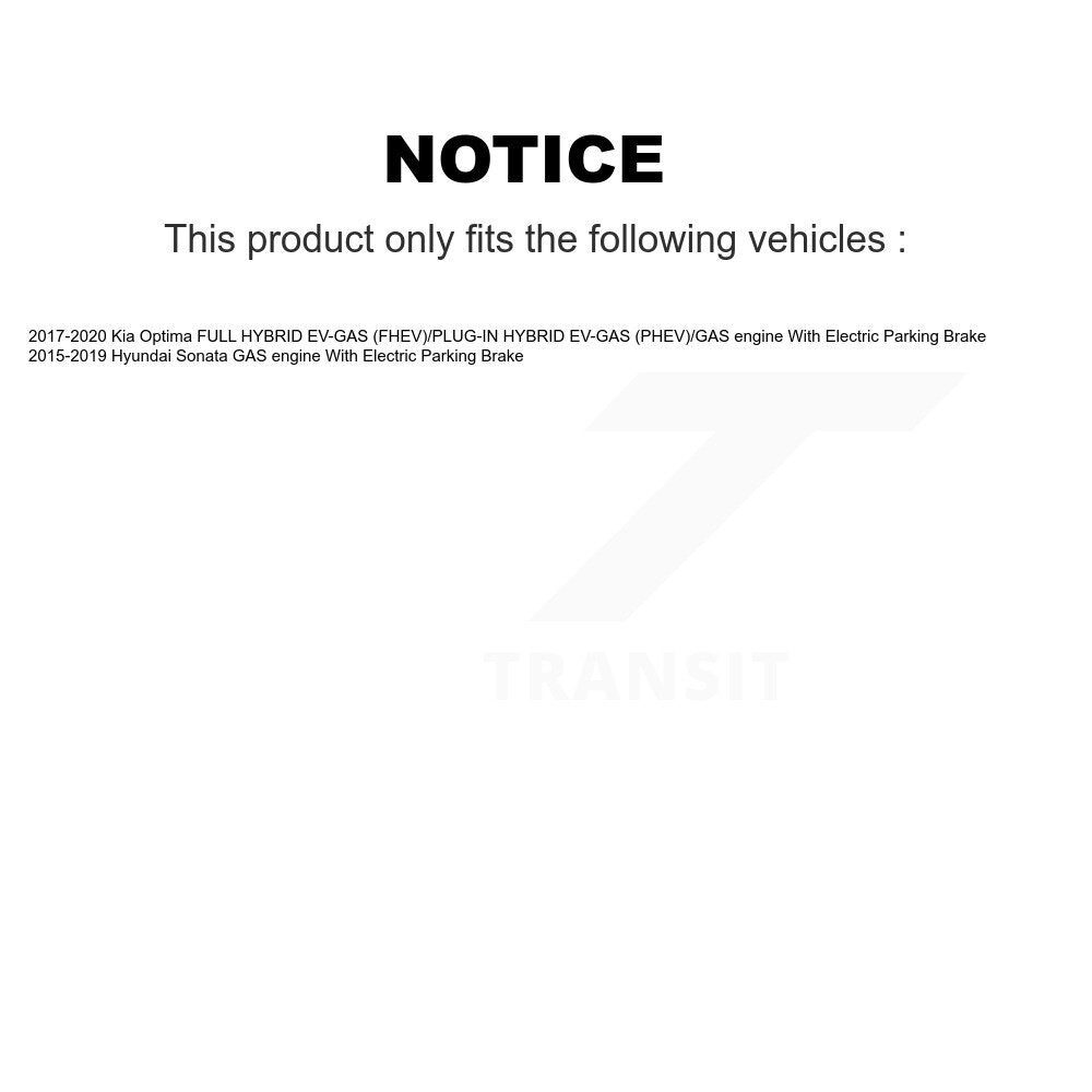 Étalonnier de frein à disque arrière gauche pour Hyundai Sonata Kia Optima SLC-19B7457