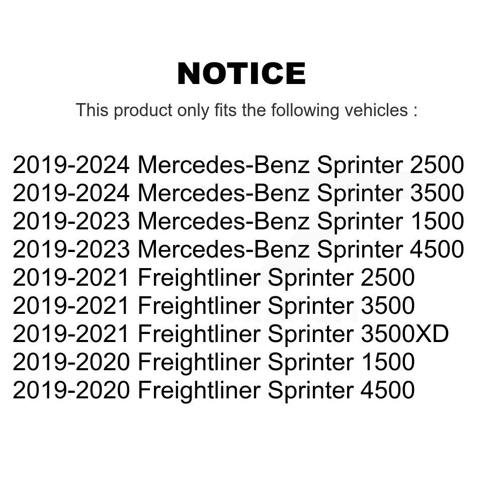 Étrier de frein avant gauche pour Mercedes-Benz Sprinter 2500 3500 4500 Freightliner