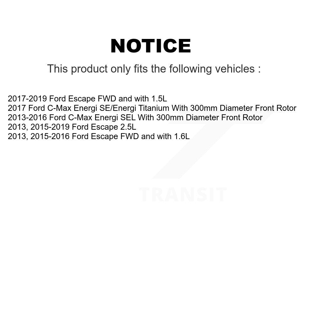 Étrier de frein à disque avant droit pour Ford Escape C-Max SLC-SCB3348A