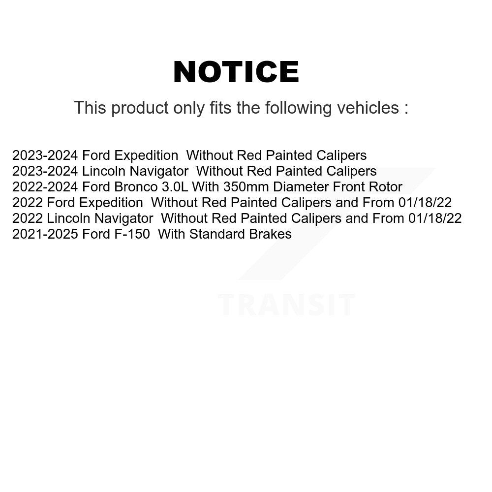 Étrier de frein à disque avant gauche pour Ford F-150 Bronco Expedition Lincoln Navigato