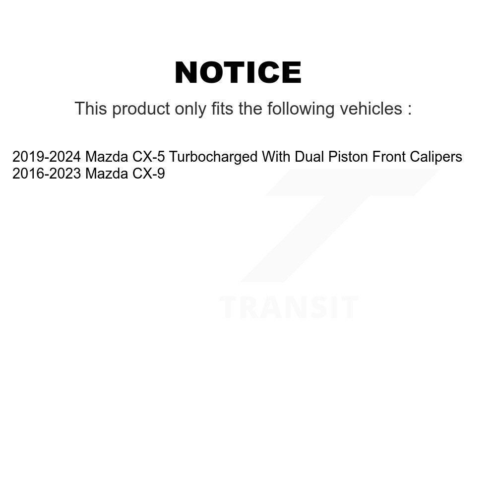Étrier de frein à disque avant gauche pour Mazda CX-5 CX-9 SLC-SCB3637