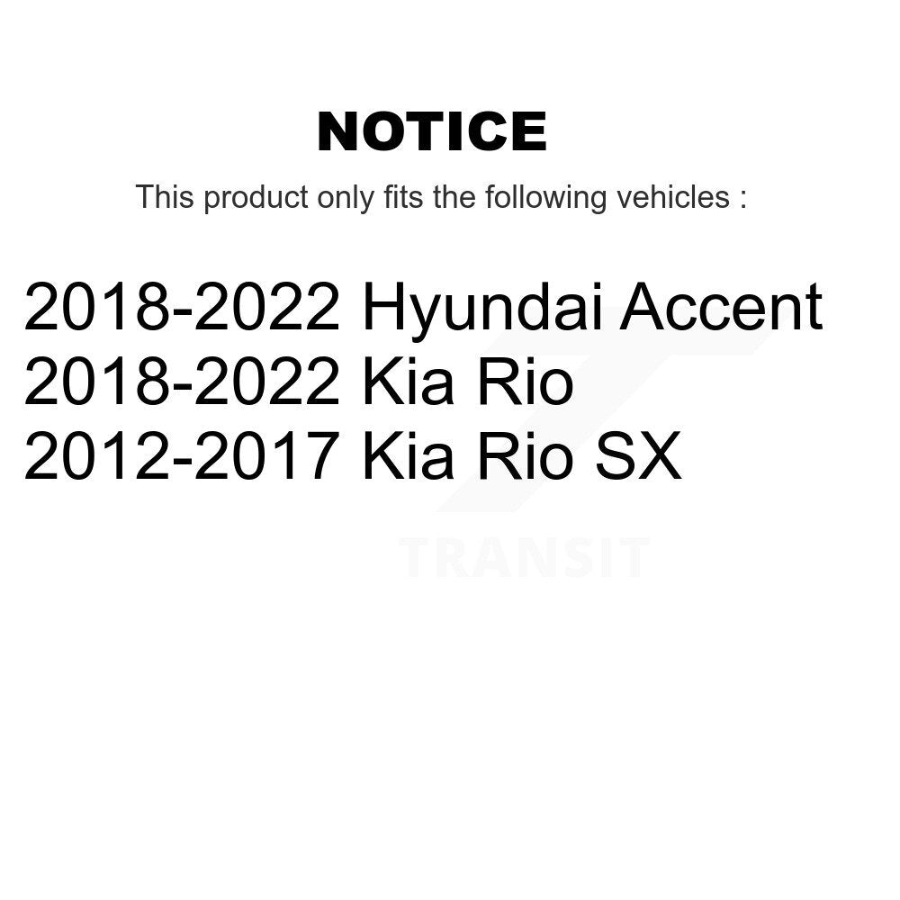 Étrier de frein à disque avant droit pour Kia Rio Hyundai Accent SLC-SCB5104A