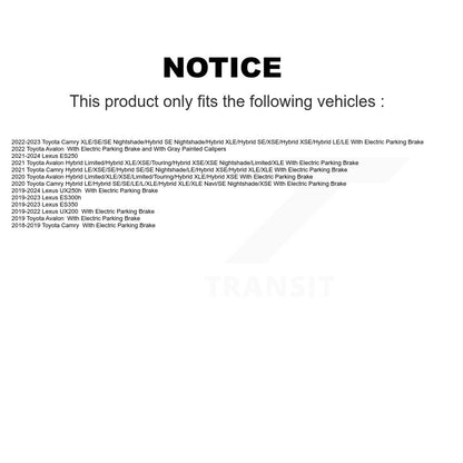 Étrier de frein arrière gauche, pour Toyota Camry Lexus UX250h ES350 ES300h Avalon ES250