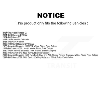 Étrier de frein arrière gauche pour Chevrolet GMC Silverado 1500 Sierra Limited Colorad