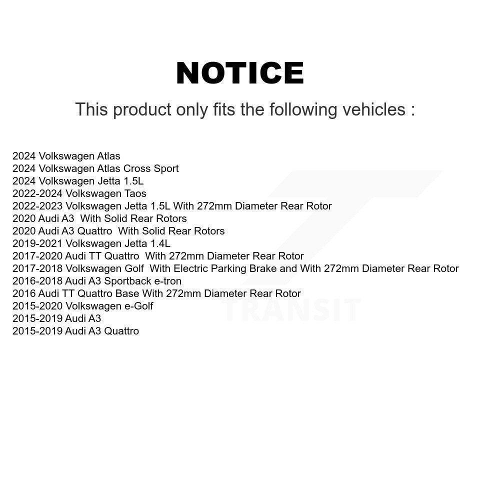 Étrier de frein arrière droit pour Volkswagen Jetta Taos Golf Audi A3 Quattro Atlas T