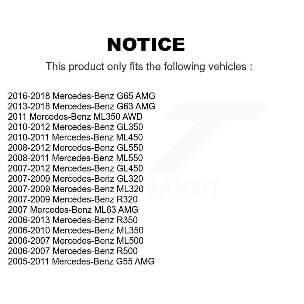 Plaquettes de frein à disque arrière en céramique, pour Mercedes-Benz ML350 ML320 GL350 R350 GL320 G63