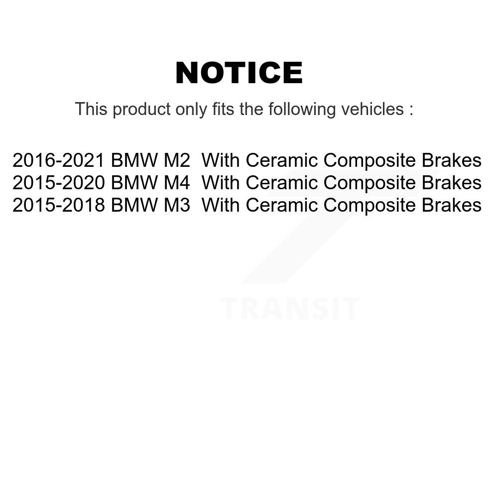Plaquettes de frein à disque en céramique arrière pour BMW M4 M2 M3 avec freins composites TEC-1155