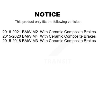 Plaquettes de frein à disque en céramique arrière pour BMW M4 M2 M3 avec freins composites TEC-1155