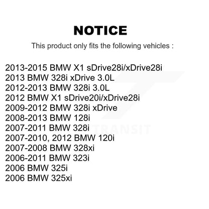 Plaquettes de frein à disque arrière en céramique, pour BMW 328i xDrive X1 323i 128i 328xi 325i 325xi