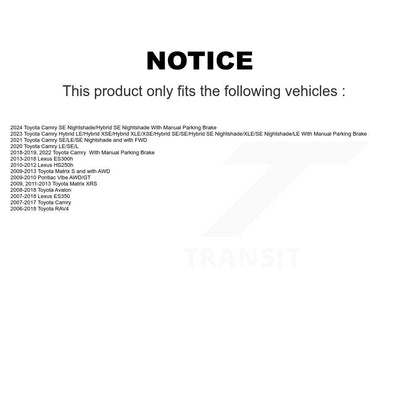 Plaquettes de frein à disque arrière en céramique, pour Toyota RAV4 Camry Matrix Lexus ES350 Pontiac