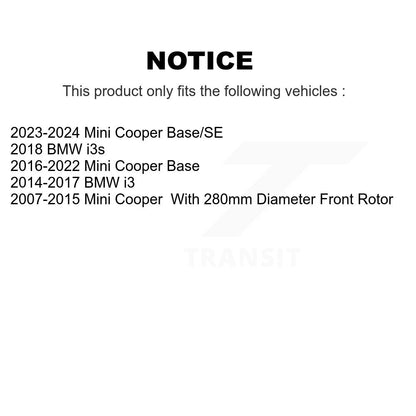 Plaquettes de frein à disque avant en céramique, pour Mini Cooper BMW i3 i3s TEC-1308