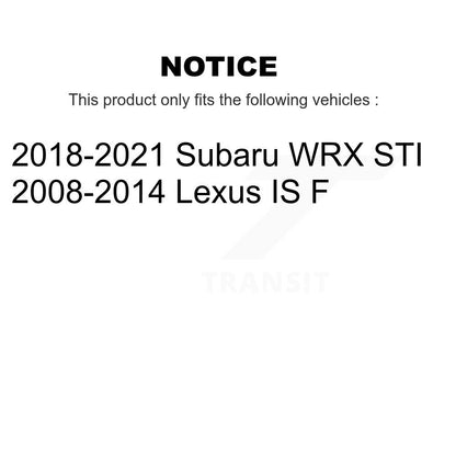 Plaquettes de frein à disque avant en céramique, pour Subaru WRX STI Lexus IS F TEC-1365