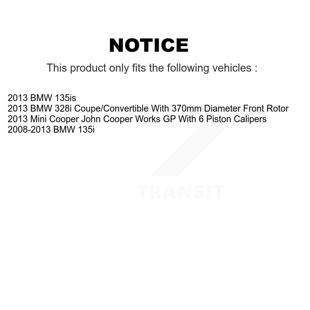 Plaquettes de frein à disque avant en céramique, pour Mini Cooper BMW 135i 328i 135is TEC-1371