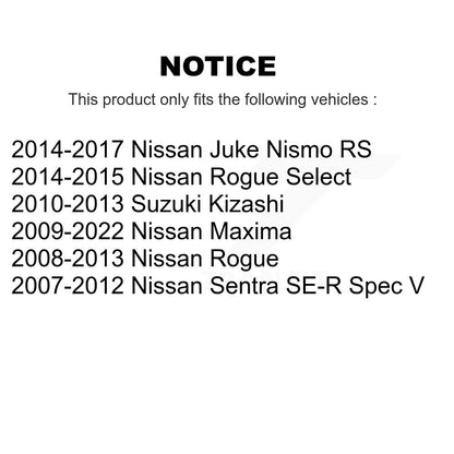 Plaquettes de frein à disque avant en céramique, pour Nissan Rogue Sentra Maxima Juke Suzuki Kizash