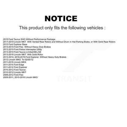 Plaquettes de frein à disque arrière en céramique, pour Ford Explorer Edge Flex Lincoln Taurus MKX MKS