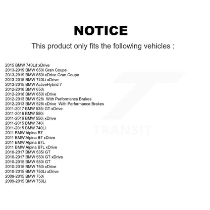 Plaquettes de frein à disque avant en céramique, pour BMW 528i xDrive 750i 550i 650i 750Li Gran 535